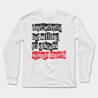 Introverted & Music-Amanda Shires Long Sleeve T-Shirt